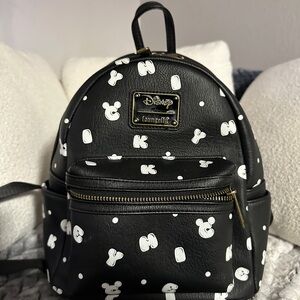 Disney Loungefly Black Mini Backpack